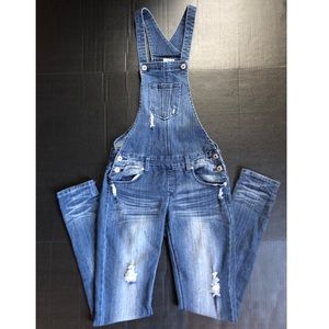 Bongo distressed overalls